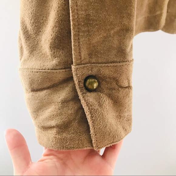Live A Little Tan Suede Military Jacket - Picture 7 of 11